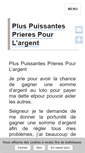 Mobile Screenshot of prieres-chance-guerison.tarot-numerologie.com