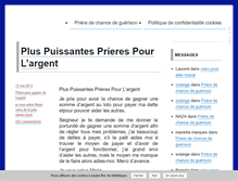 Tablet Screenshot of prieres-chance-guerison.tarot-numerologie.com